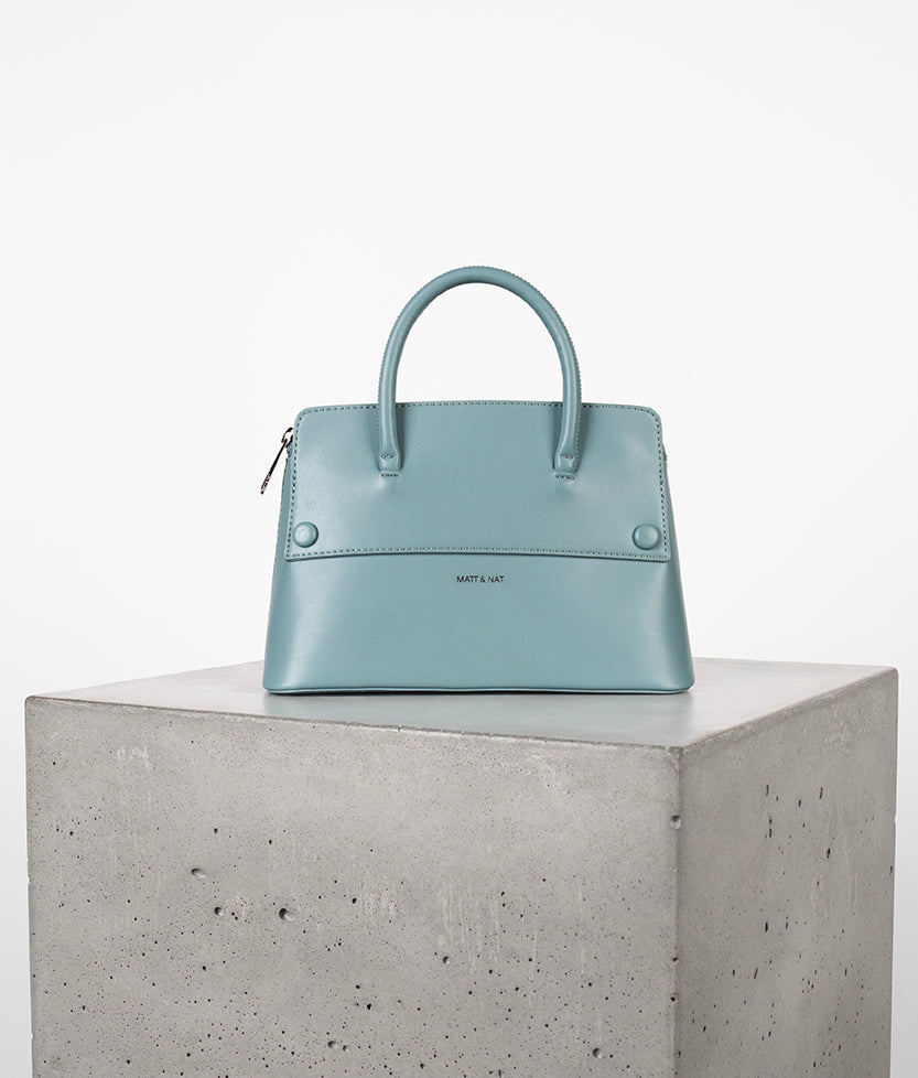 SILVA SM Small Vegan Satchel - UPPEAL™ | Color: Pearl - variant::Pearl