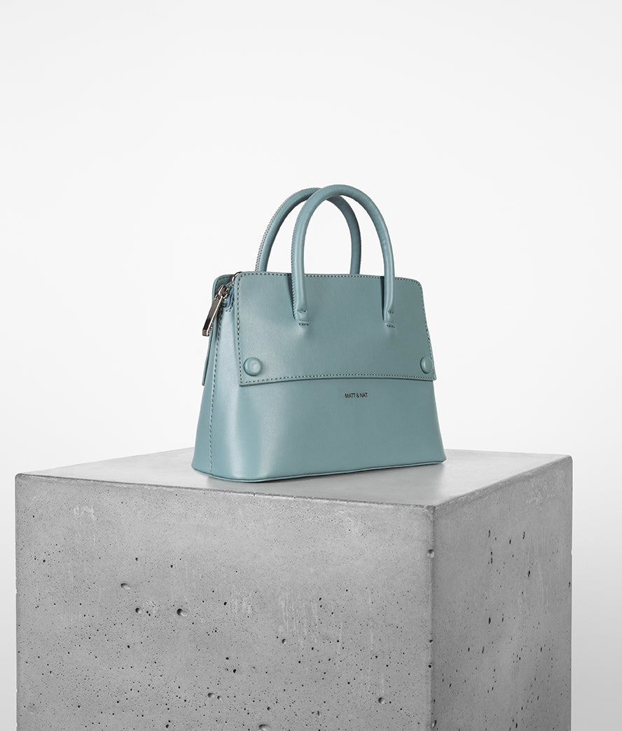 SILVA SM Small Vegan Satchel - UPPEAL™ | Color: Pearl - variant::Pearl