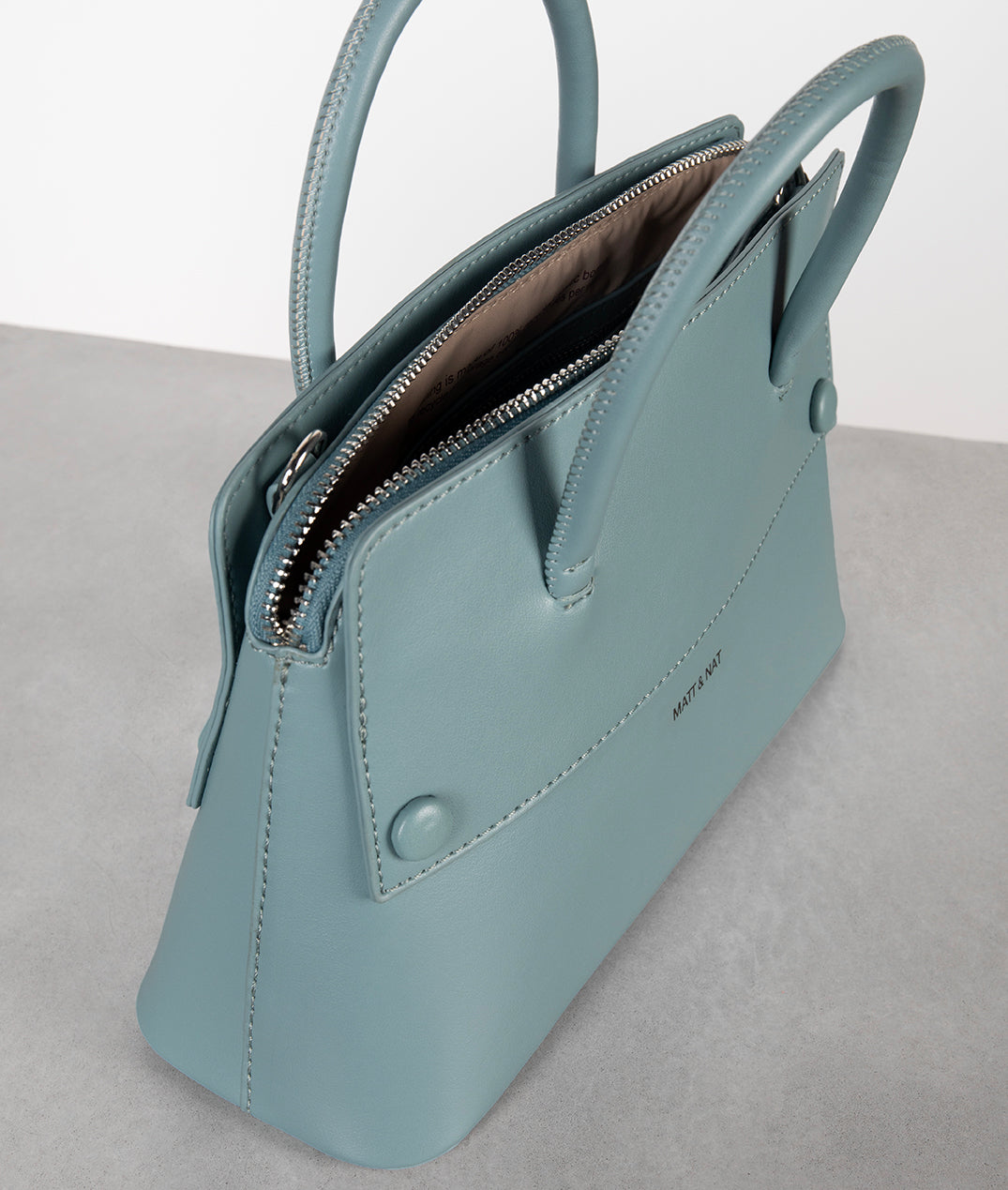 SILVA SM Small Vegan Satchel - UPPEAL™ | Color: Pearl - variant::Pearl