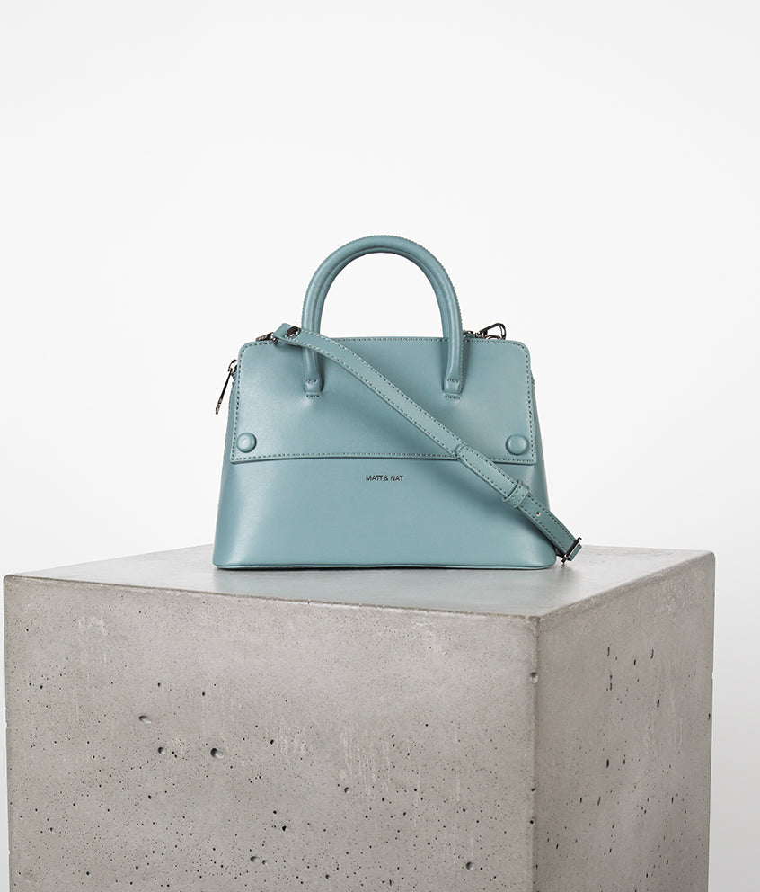 SILVA SM Small Vegan Satchel - UPPEAL™ | Color: Pearl - variant::Pearl