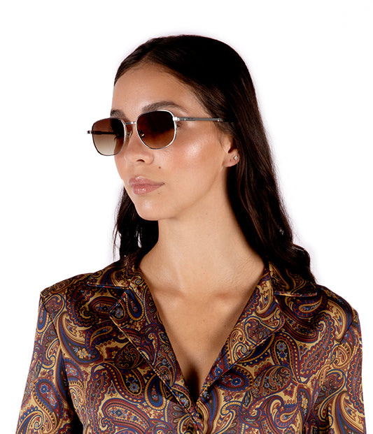 EDEN Metal Sunglasses | Color: Silver - variant::silver