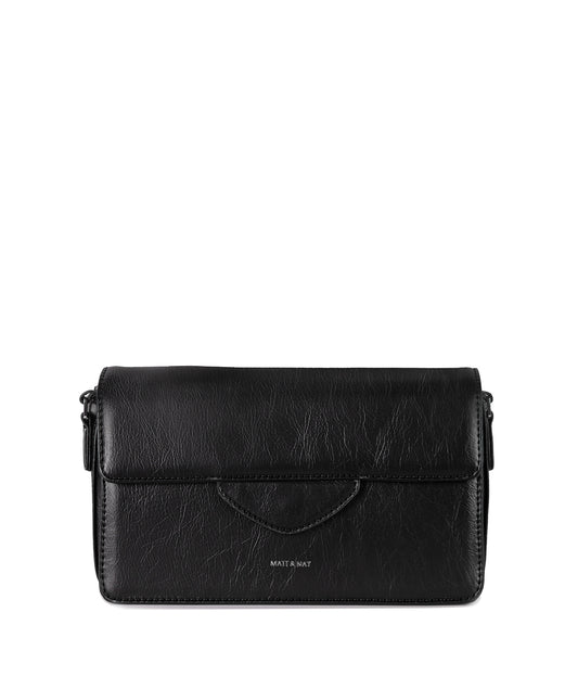 Venesa Vegan Crossbody Bag - Theme | Color: Black- variant::black