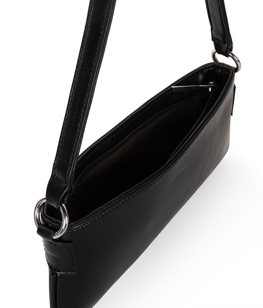 YVONNE Vegan Shoulder Bag - Theme | Color: Black - variant::black