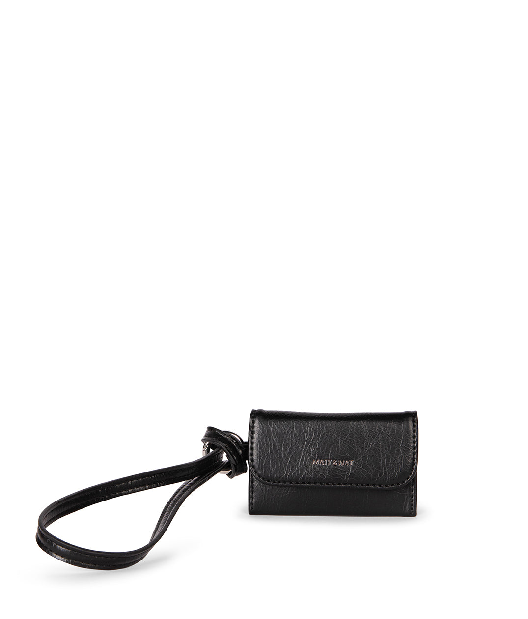 VALIN Vegan Card Holder - Grain | Color: Black - variant::black