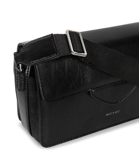 Venesa Vegan Crossbody Bag - Theme | Color: Black- variant::black