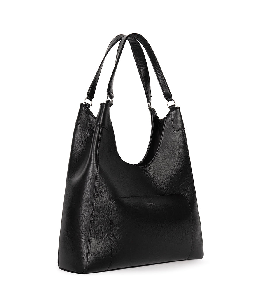 VERMONT Vegan Hobo Bag - Theme | Color: Black - variant::black
