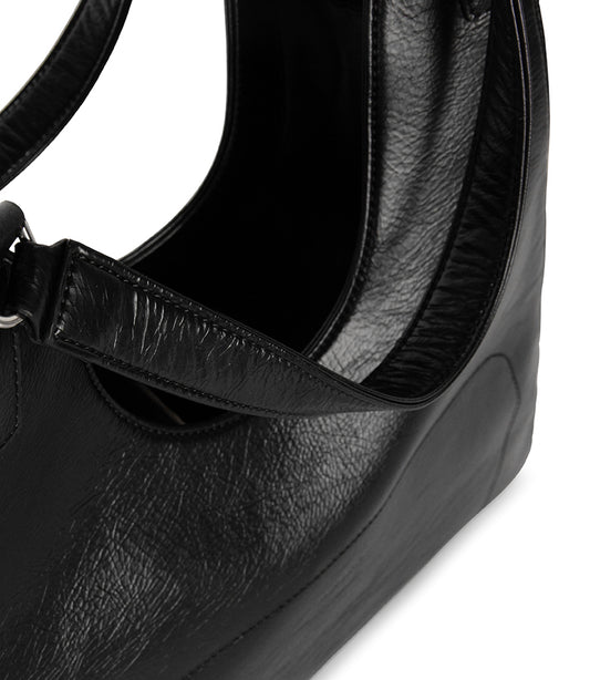 VERMONT Vegan Hobo Bag - Theme | Color: Black - variant::black