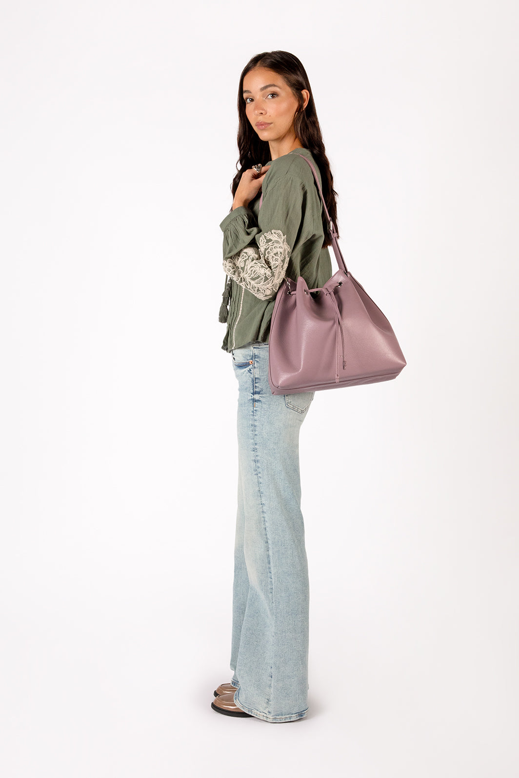 JAN Vegan Bucket Bag – Theme | Color: Macaron - variant::macaron