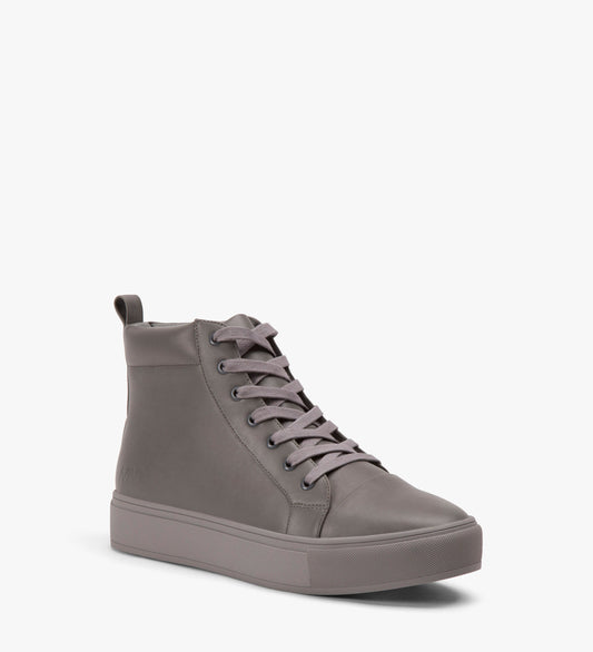 PEEL Vegan High Top Sneakers | Color: Grey - variant::cement
