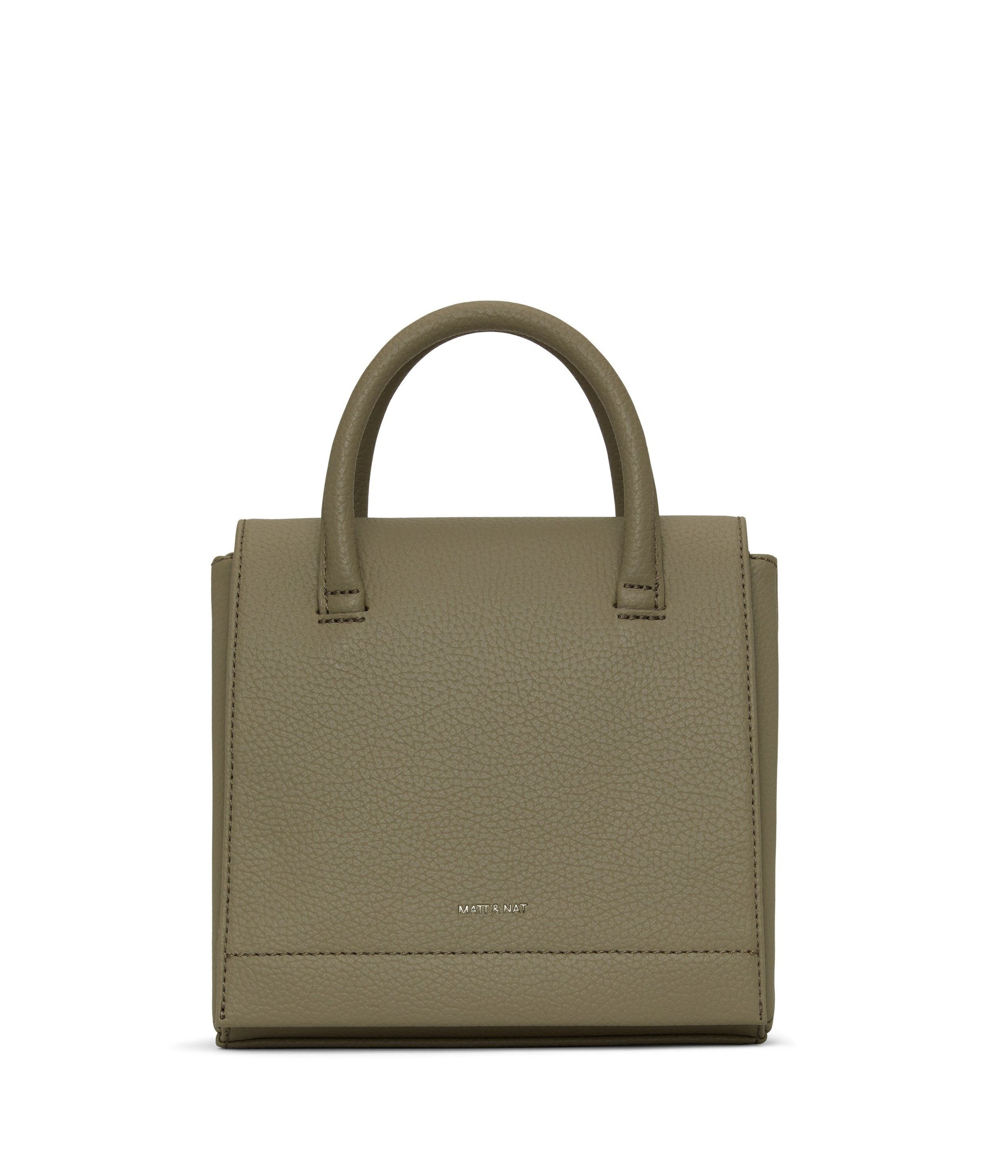 ADELSM Small Vegan Satchel - Purity | Color: Grey - variant::mineral