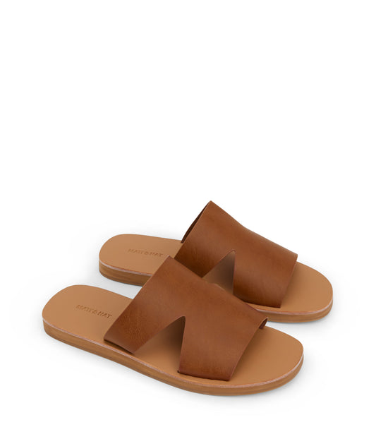 LILY Vegan Sandals | Color: Brown - variant::chili/natural