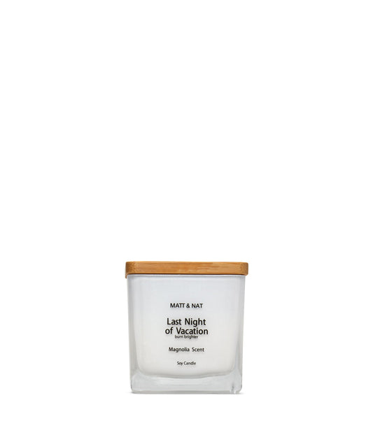 Last Night Of Vacation Mini Soy Candle | Color: White - variant::white