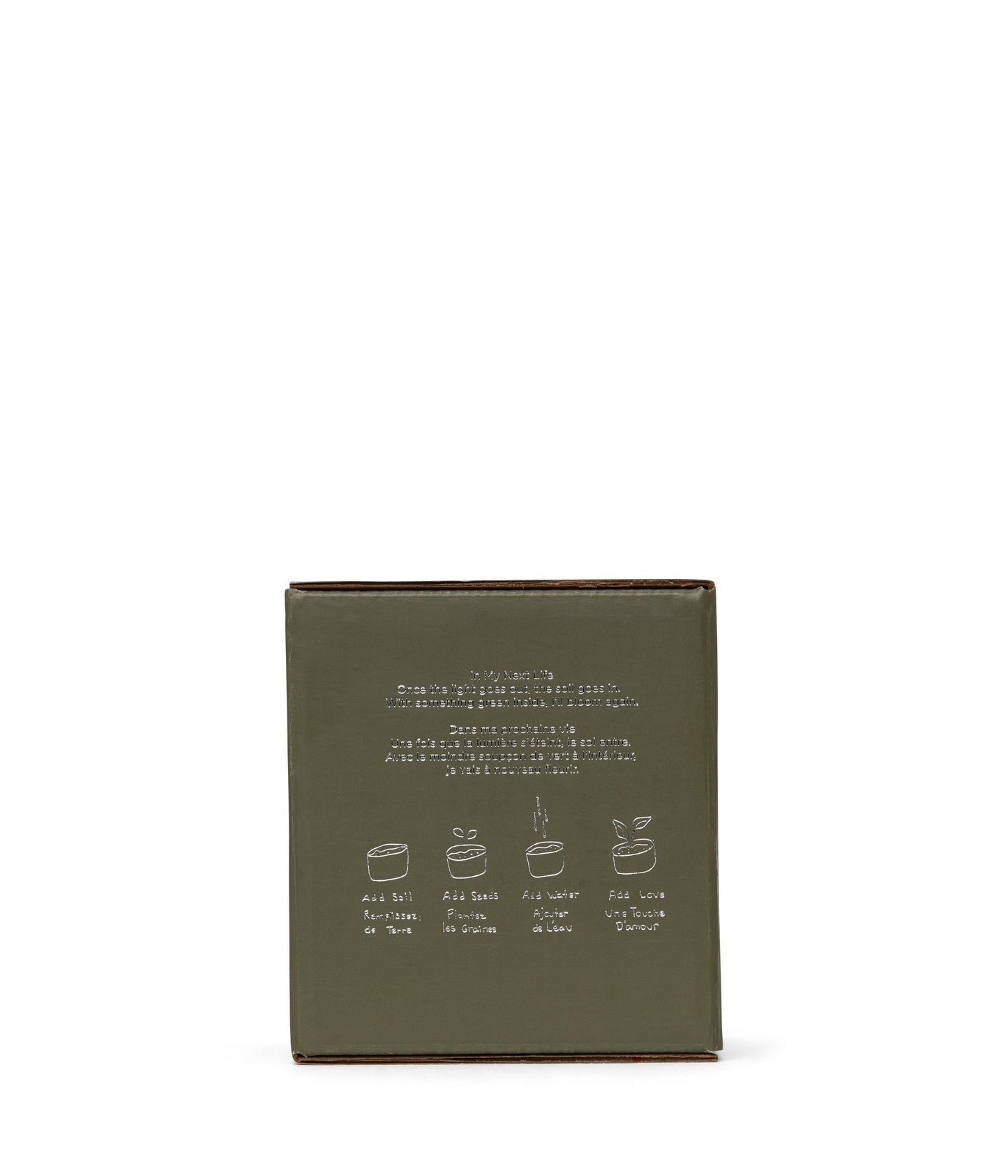 Plant Kindness Gather Love Soy Candle | Color: Green - variant::olive